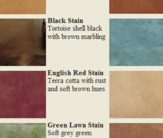 Acid stained concrete color charts