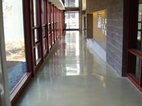 Commercial polished concrete floor